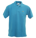 Sea Blue Pique Polo Shirt