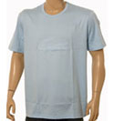Sky Blue Cotton T-Shirt with Large Croc Logo