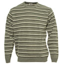 Sport Grey Black and Cream Striped Sweater