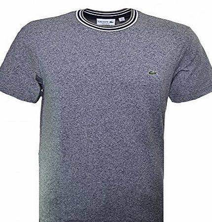 Lacoste th9101 Crew Neck T-Shirt JEW Navy Marl 3 NVM
