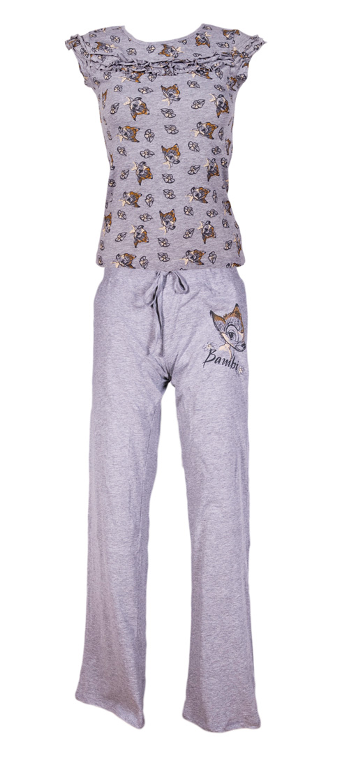 Bambi Repeat Print Long PJ Set