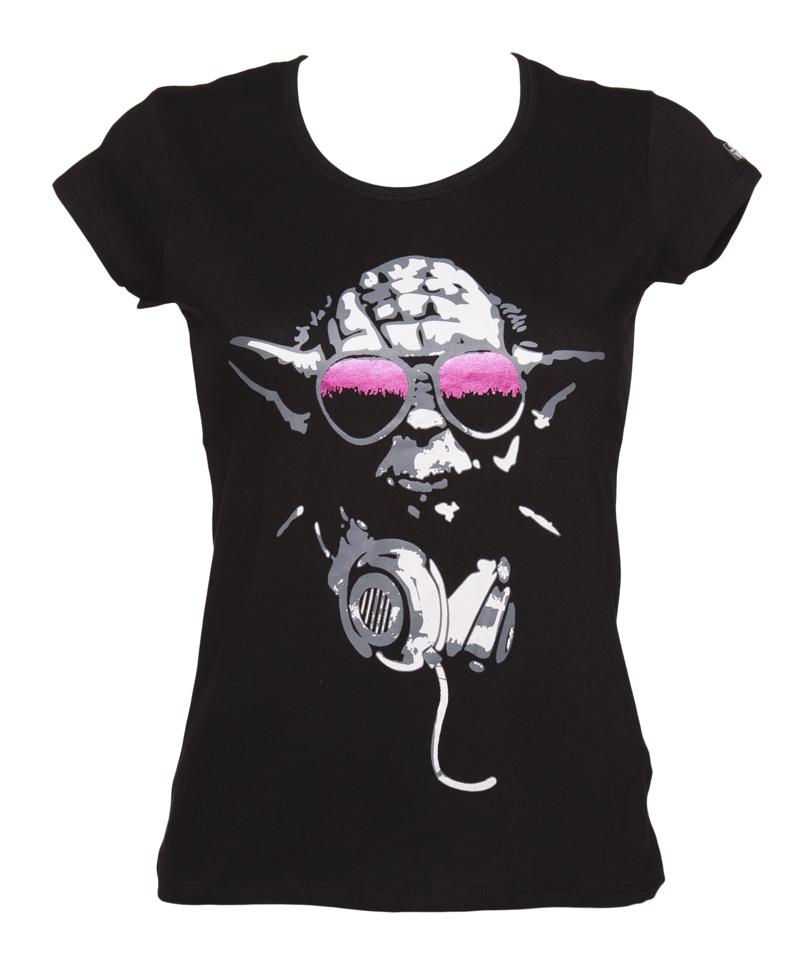 Black DJ Yoda Star Wars T-Shirt