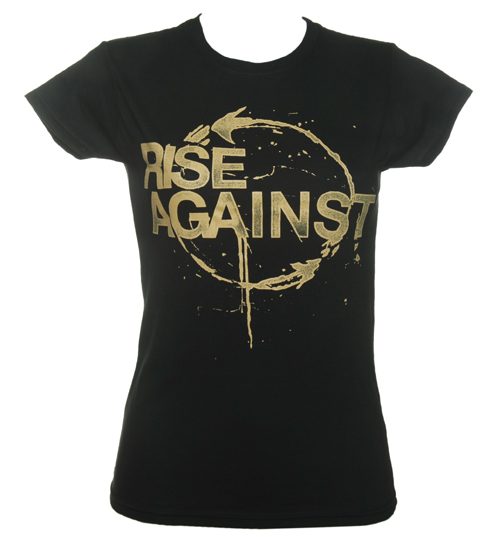 Black Rise Against Cycle Print T-Shirt