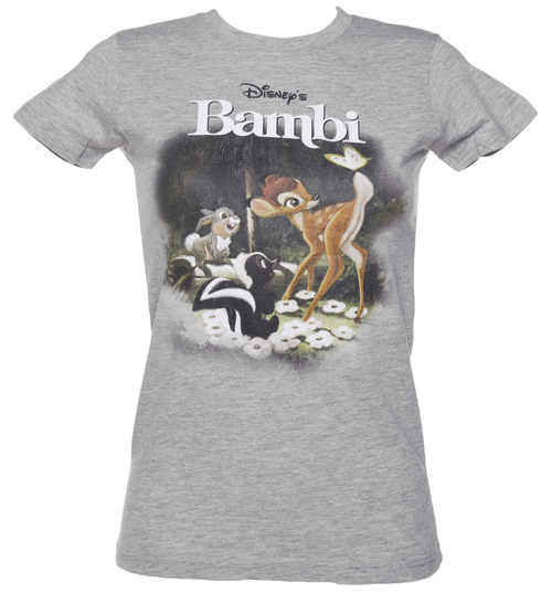 Grey Marl Bambi T-Shirt