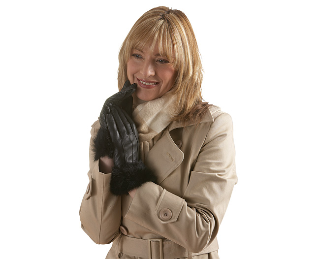 ladies Leather Gloves- Size 7andfrac12; - 8