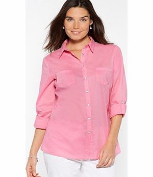 Ladies Long-Sleeved Cotton Voile Blouse