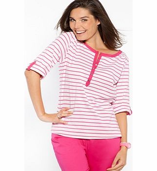 Striped Combed Cotton T-shirt