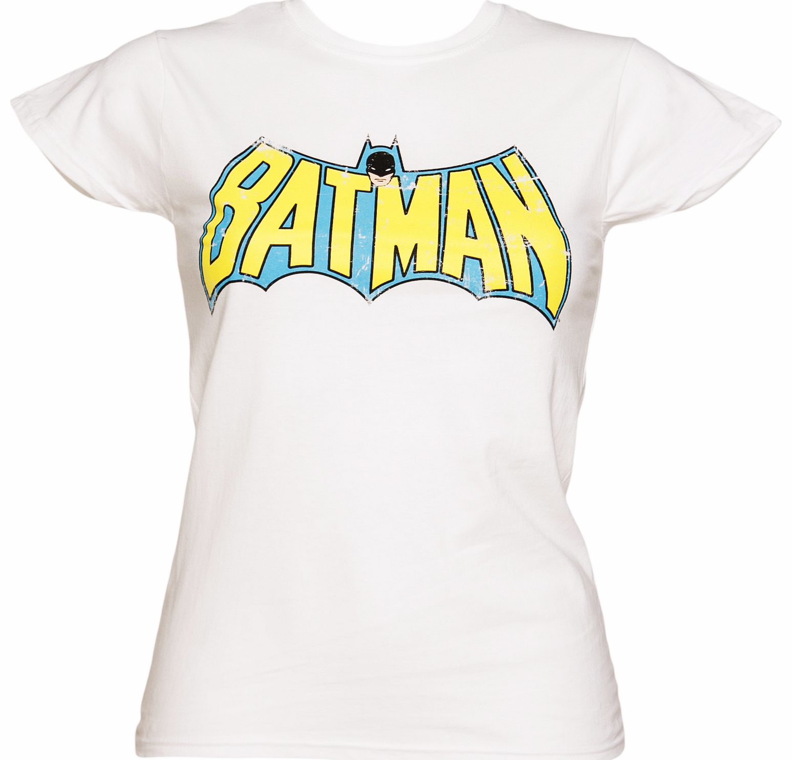 White Batman Winged Logo DC Comics T-Shirt