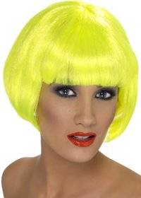 ladies Wig - Babe (Neon Yellow)