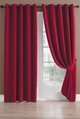 LAI chunky chenille ring-top curtains