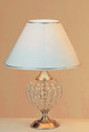 glass buttoned table lamp