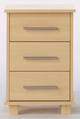monaco pair of 3-drawer bedside cabinets