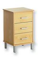 LAI rimini pair of three-drawer bedside cabinets