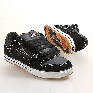 Lakai Channel Skate Shoe - Black Nubuck