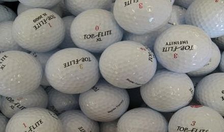 Lakeballs 100 Assorted Top Flite AAA Grade Golf Balls