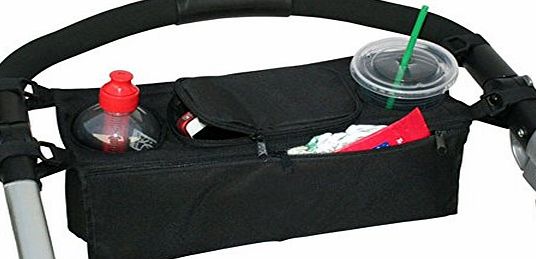 Lalang Pram Storage Bags Baby Stroller Pushchairs Cup Bottle Drinks Food Holder Organizer