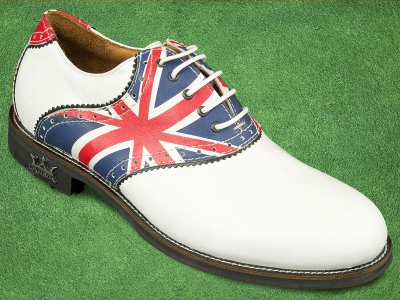 Lambda Golf Imperia Union Jack Flag Golf Shoe