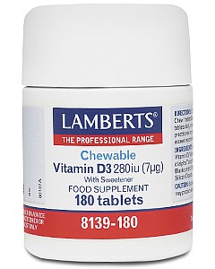 Chewable Vitamin D3 280iu (7&micro;g)
