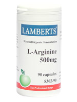 Lamberts L-Arginine 500mg 90 capsules