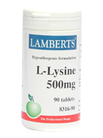 Lamberts L-Lysine 500mg 90 tablets