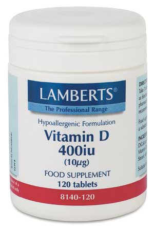 Vitamin D 400iu x120 tablets