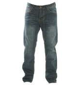 7386 Dark Stone Wash Easy Fit Jeans -