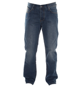 Lambretta 7387 Dark Stone Wash Easy Fit Jeans -