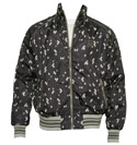 Lambretta Black Patterned Lightweight Jacket