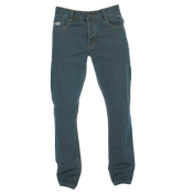 Dark Denim Overdyed Easy Fit Jeans