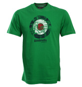 Green T-Shirt with Printed Target Design