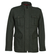 Grey Wool Military Jacket