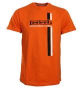 Orange T-Shirt with Printed Design