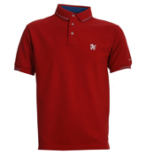 Lambretta Red Pique Polo Shirt