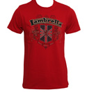 Lambretta Red T-Shirt with Large Sewn Logo