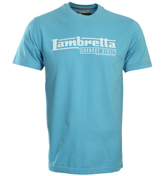 Turquoise T-Shirt with Printed Design