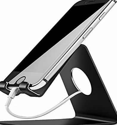 Lamicall Phone Stand, Lamicall iPhone Dock : Universal iPhone Stand, Cradle, Holder Dock For iPhone 7 6 6s plus 5 5s 4 4s, HUAWEI, Samsung S3 S4 S5 S6 S7 Accessories, Desk, other Smartphone - Black