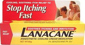 Lanacane, 2041[^]10021926 Anaesthetic Cooling Cream Medication