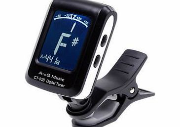 Miracle Digital Chromatic Clip on Tuner for Guitar, Bass, Ukulele, Violin