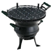cast iron round charcoal bbq
