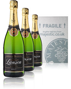 lanson Black Label Triple 3 bottle Gift Pack (3x75cl)