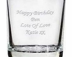 Personalised Whisky Glass- Birthday or Wedding gift with free engraving