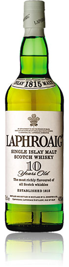 Laphroaig 10 year old Malt Whisky Islay (70cl)
