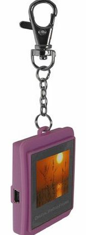 32MB PINK 1.5 inch Digital Photo Frame Key ring with Built-in Rechargeable Battery....USB....Plug amp; Play (No Installation Software Required)