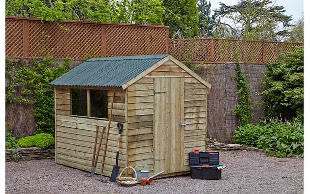Larchlap Onduline Overlap Apex Shed 6 x 8ft