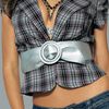 large Buckle Sash Belt