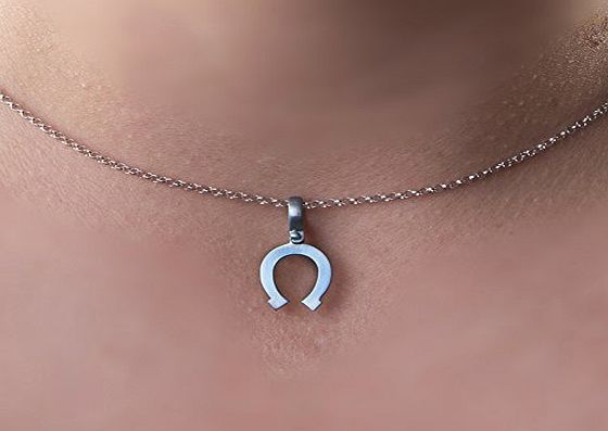 largentolab Horse shoe necklace, good luck, lucky charm