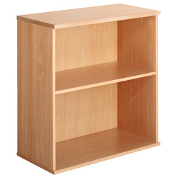 Beech-Effect 80cm High Bookcase with 1