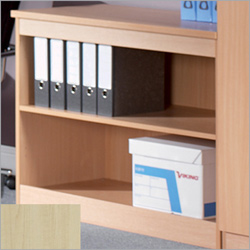 largo Maple-Effect Desk High Bookcase - Maple