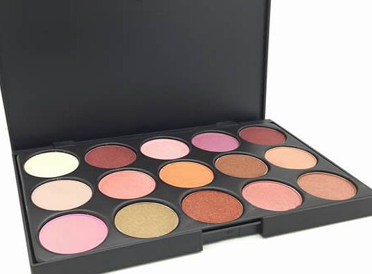 LaRoc 15 Colours Eyeshadow Palette Makeup Kit Set Make Up Professional Box - Shimmer Tones