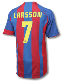 Larsson Nike Barcelona home (Larsson 7) 04/05
